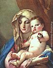 Giovanni Battista Tiepolo Wall Art - Madonna of the Goldfinch